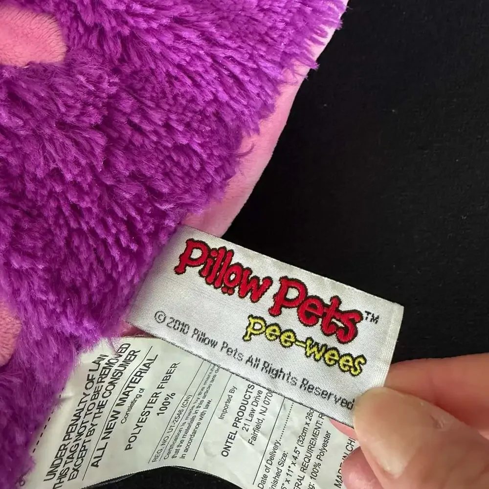 Pillow Pets Pee-Wees Purple Ladybug Plush Pillow